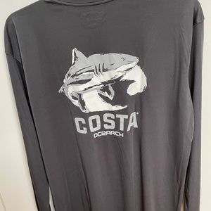 Costa Ocearch Shark Long Sleeve Shirt Dri- Fit Mens Size XXL